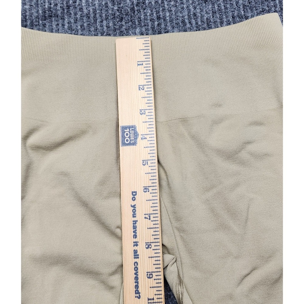 Alphalete Amplify Leggings Womens Small Beige‎ Tan High Waisted Scrunch Seamless - Picture 3 of 8